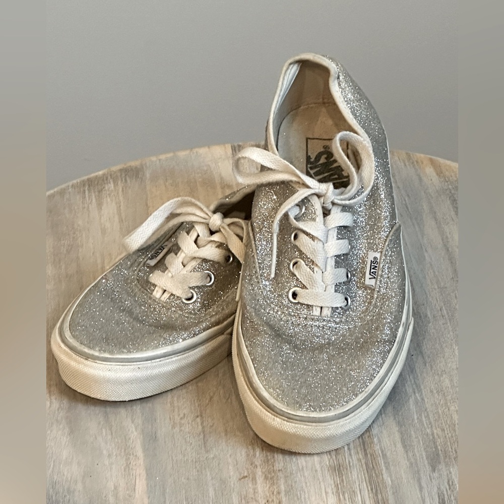 Vans off the wall Silver Glitter sneakers Size 7